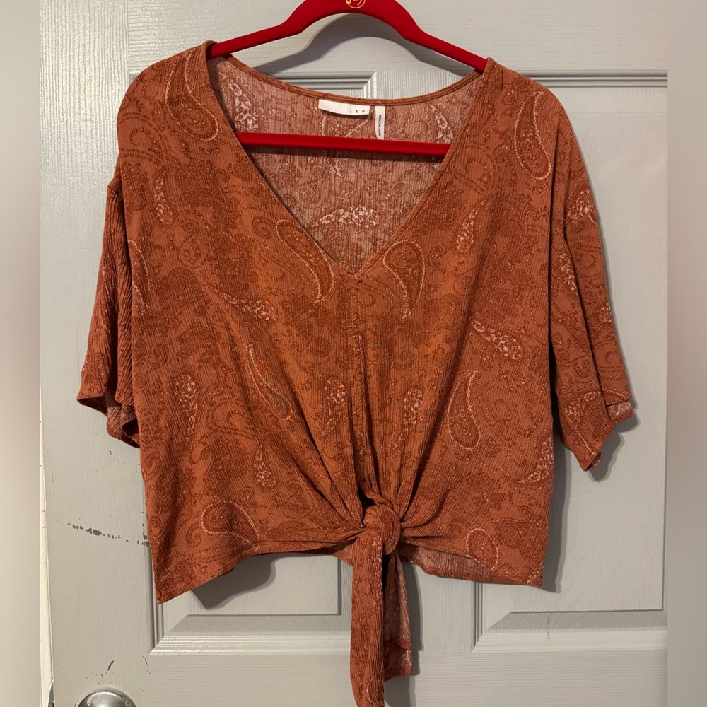 Orange women’s blouse size L